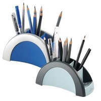 Durable Stiftehalter VEGAS silber/blau Kunststoff 5 Fächer 20,5 x
