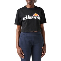Ellesse Alberta Cropped Tee T-Shirt, Anthracite, 36 EU