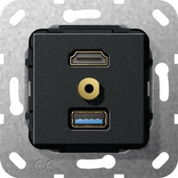 Gira UP Tragring HDMI und USB A 568110