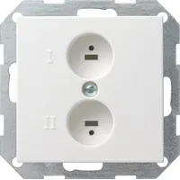 Gira Stereo-Steckdose rws-gl 040203