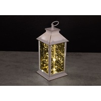 Trendline LED Laterne weiß 34 x 14 cm warmweiß-bunt