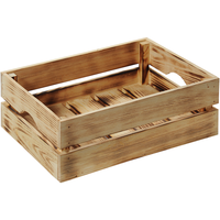 Kesper Holzkiste Kiefer geflammt 15 cm x 30 cm