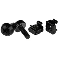 Startech StarTech.com M5 x 12mm, Schrauben und Käfigmuttern, 100er