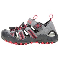 Kamik CRAB, CHARCOAL/RED-CHARBON/ROUGE, 32