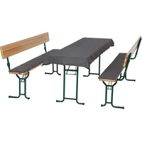 Siena Garden Auflagen Festzeltgarnitur 3tlg Bezug Baumwolle-Polyester Grau