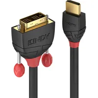 Lindy HDMI an DVI Kabel, Black Line 0.5m