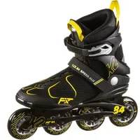 K2 F.I.T. 84 Speed ALU Inline Skate Schwarz/Gelb 43,5