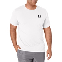 Under Armour Sportstyle Left Chest Trainingsshirt Herren 100 white/black