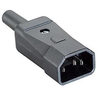 Bachmann Kaltgerätestecker sw Kunststoff 915.171