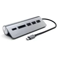 Satechi Type-C Aluminium USB Hub & Card Reader Space