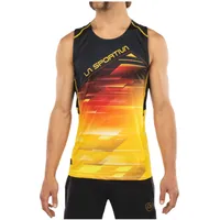 La Sportiva Slipstream Tank Herren schwarz/gelb L 2022 Laufshirts