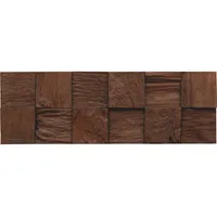 Indo TEAK CLASSIC Cube braun, geölt, Holz, Stärke: 20