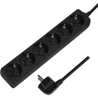Logilink LPS238B Steckdosenleiste Schwarz Schutzkontakt 1 St.