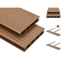 VidaXL WPC Hohlkammer Terrassendielen mit Zubehör 10 m2 2,2