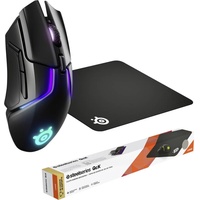 SteelSeries Rival 650 Wireless, Qck Large Bundle Ergonomische Gaming-Maus