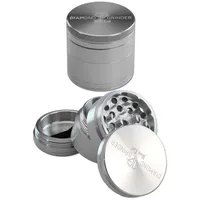Black Leaf Aluminium-Grinder Diamond groß 4-teilig Ø 50 mm