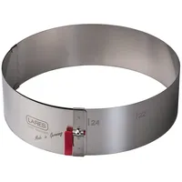 LARES Tortenring mit Klemmhebel 7cm Edelstahl