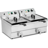 Royal Catering Elektro-Doppel-Fritteuse - 2 x 16 L -