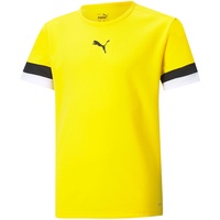 Puma teamRISE Trikot Kinder cyber yellow/pumablack/white 164