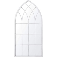 Beliani Wandspiegel Grau Metall, 50x115x2 cm