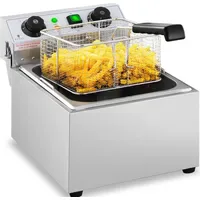 Royal Catering Elektro-Fritteuse - 10 L 3200 W Timer