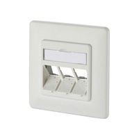 Metz Connect 130B20D31002KE Netzwerkdose Unterputz Einsatz mit Zentralplatte und