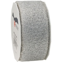 Präsent Metallic Lace glänzend silber 40,0 mm x 20,0