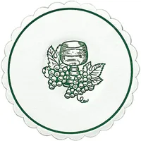 Duni Tissue-Untersetzer, rund ø 10 cm, Grapes Green Mehrlagig,
