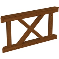 SKANHOLZ SKAN Holz Brüstung Andreaskreuz 150 x 84 cm,