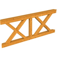 SKANHOLZ SKAN Holz Brüstung Andreaskreuz 210 x 84 cm,