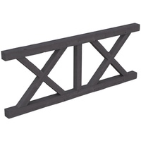 SKANHOLZ SKAN HOLZ Brüstung Andreaskreuz 220 x 84 cm
