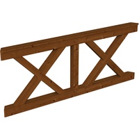 SKANHOLZ SKAN HOLZ Brüstung Andreaskreuz 210 x 84 cm,