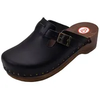 Berkemann Unisex Riemen-Toeffler Clogs, Schwarz (schwarz 900), 46 EU