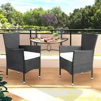 CASARIA Polyrattan Gartenstuhl 59 x 59 x 88 cm