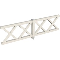 SKANHOLZ SKAN HOLZ Brüstung Andreaskreuz 335 x 84 cm,