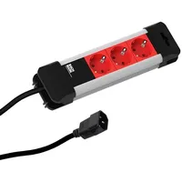 Bachmann Steckdosenleiste 2 m Rot 3 St.