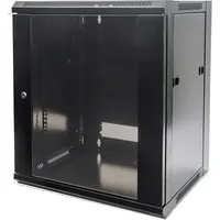 Intellinet Network Solutions Intellinet Wandschrank 6HE, Sicherheitsglastür, schwarz, 450mm