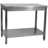 Saro Edelstahltisch zerlegbar, mit Unterblatt - 1200 x T