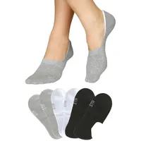 H.I.S. H.I.S Füßlinge Damen 2x schwarz, 2x weiss, 2x