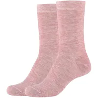 CAMANO Damen Socken Silky Feeling Crew 2er Pack Grauy