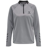 Hummel hmlGG12 Action Half Zip Sweat Woman Sweatshirt, Alloy,