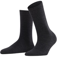 Falke Damen Socken Softmerino SO, Kurzsocken, einfarbig Anthrazit 39-40