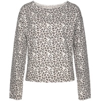LASCANA Sweatshirt Damen beige-schwarz Gr.40/42