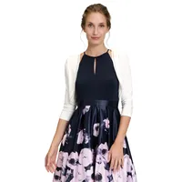 Vera Mont Bolero-Jacke figurbetont in Rohweiß | Gr.: 44
