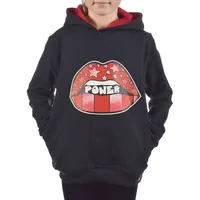 KMISSO Kinder Mädchen Hoodie Kapuzen Pullover 30327 Schwarz 158