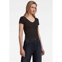 G-Star Base Kurzarm-T-Shirt Mit V-ausschnitt Black XS