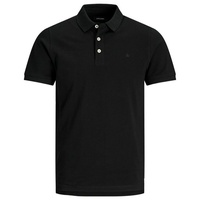 JACK & JONES Paulos Kurzarm-poloshirt Black / Detail Tonal