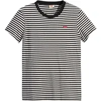 Levi's Perfect Tee Schwarz/Weiß XS