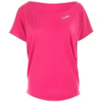 Winshape Damen ultra leichtes Modal-Kurzarmshirt MCT002, Deep-pink,S