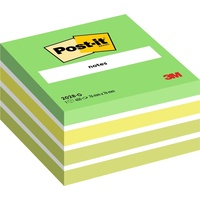 Post-it Haftnotiz-Würfel 2028G, 76x76mm, farbig Aquarelle grün